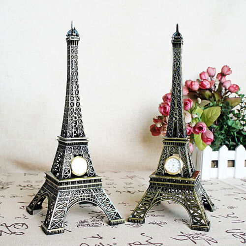 Mini Paris Eiffel Tower Model Desk Figurine Statue Crafts Souvenir Alloy .ESYL 