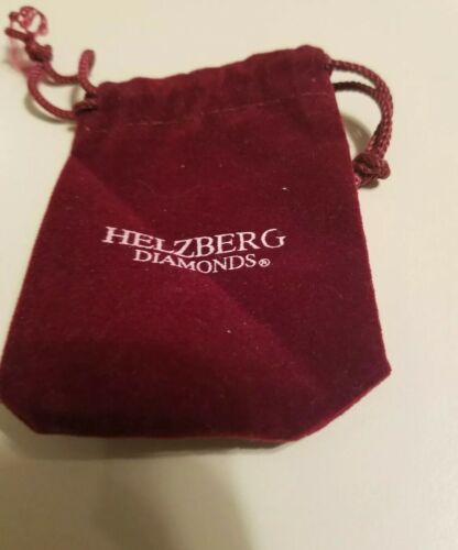 Details about   Helzberg Diamonds EMPTY drawstring Pouch suede red NEW☆☆ 