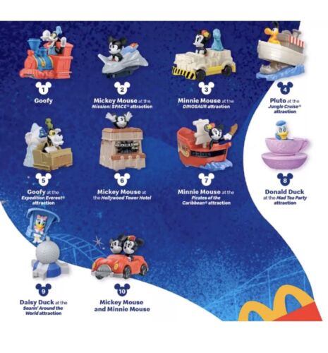 McDonald's Happy Meal Toy #5 No Ticket Mickey & Minnie's Runaway Railway Goofy 
