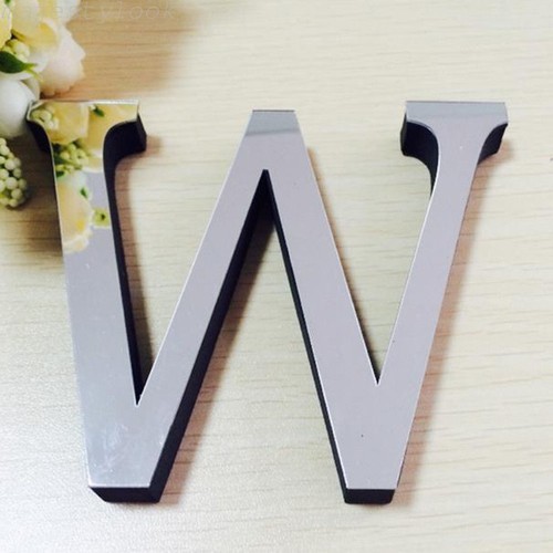 Spiegel Wandsticker 3D Buchstaben A Z Wandtattoo Wandaufkleber Wanddeko Dekor