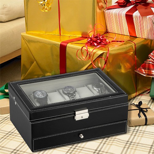 12 Uhren Uhrenbox Uhrenkoffer Uhrentruhe Uhrenkasten Uhrenschatulle Schmuckbox