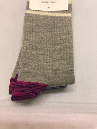 Details about   Time and Tru Wool Blend Socks Crew Shoe Size 4-10 Women Soft 