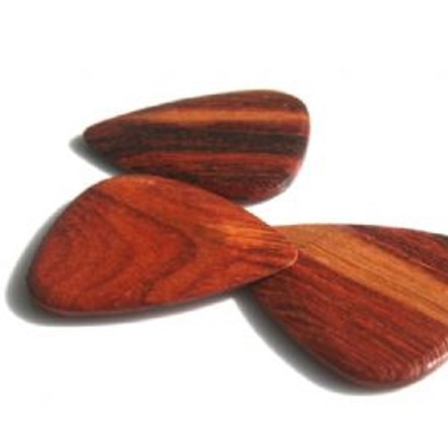 Timber Tones Luxury Wood Guitar Pick Single Pick Bloodwood