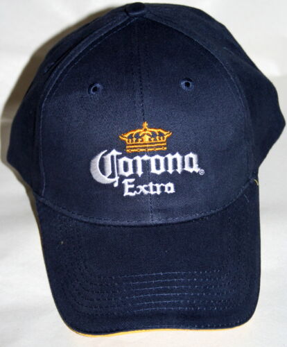 Corona Extra Beer Modelo Advertising Black Baseball Cap Hat New 1 Size Fits All 