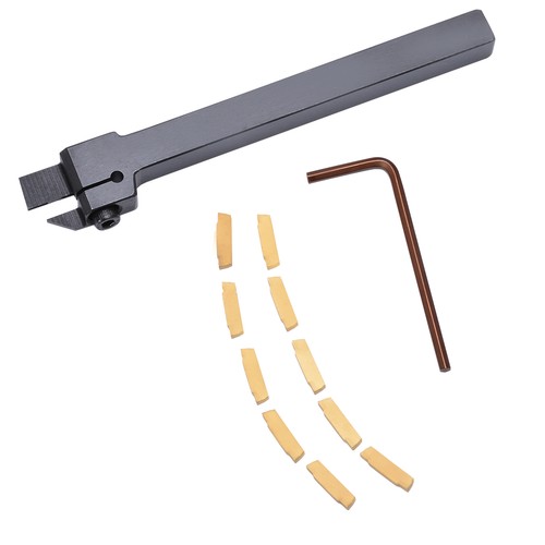 MGEHR1010-2 10 x100mm Grooving Tool Holder 10pcs MGMN200 Insert For 2mm Cut