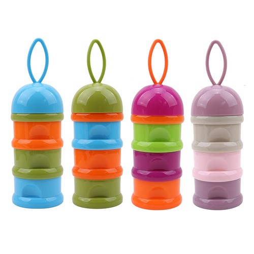 3 Layer Portable Milk Powder Formula Food Furit Dispenser Container Storage Box