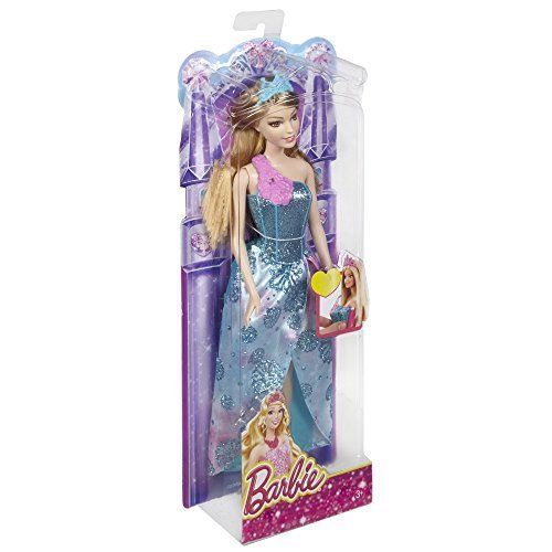 Barbie Princess Easy Dress Doll Blue dress Create your Princess Summer Doll