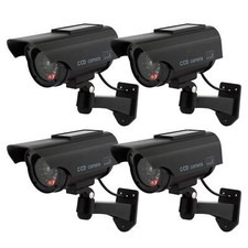 Caméras factices avec Panneau Solaire Fausse de Sécurité Caméra CCTV avec LED...