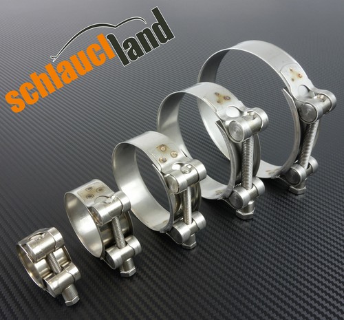 Gelenkbolzenschelle 188-200mm Edelstahl V2A ** Edelstahlschelle Auspuff rostfrei