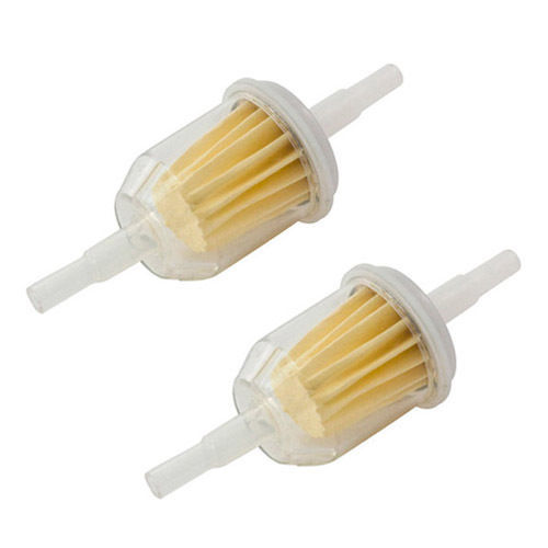 2 x Inline Fuel Filter Small Universal Fit 6mm and 8mm Pipes Automotive New