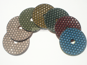 4/" DRY POLISHING PADS HONEY STYLE PERFECT-/>GRANITE,CONCRETE,MARBLE-BEST