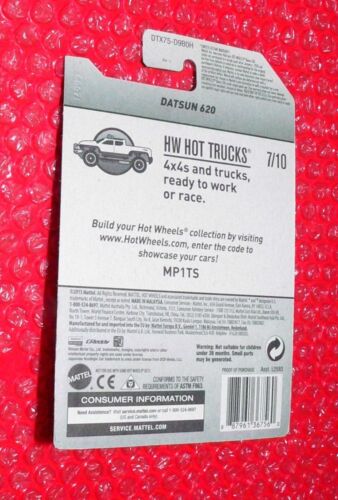 2017 Hot Wheels  Datsun 620 #181 HW Hot Trucks  DTX75-D9B0H H case