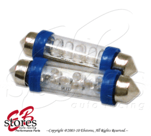 Set of 2pcs Blue Under Hood Light 9 LED Light Bulbs 561-39mm 1 Pair