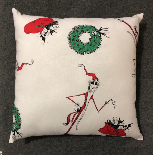 Throw Pillow 12” x 12” Beautiful Handmade Nightmare Before Christmas Accent