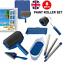 8PCS Paint Runner Pro Roller Brush Set Room Decorating Handle Tools Kits Blue UK 