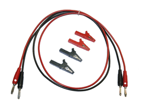Messleitung fiches bananes 4 mmâ² prüfkabel Rouge Noir 4 Pinces crocodile 55 mm