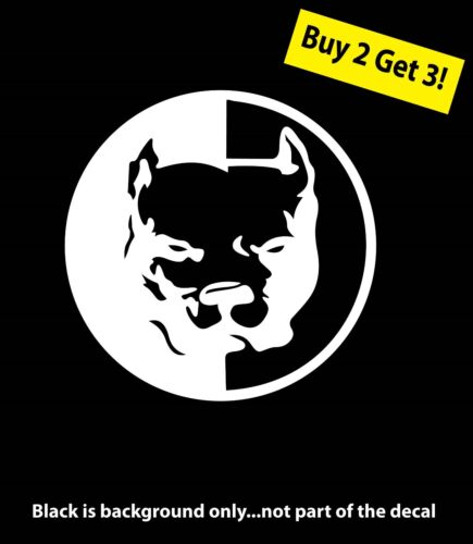 Pitbull Pit Bull Vinyl Shadow Decal AKC American Staffordshire Terrior Dog