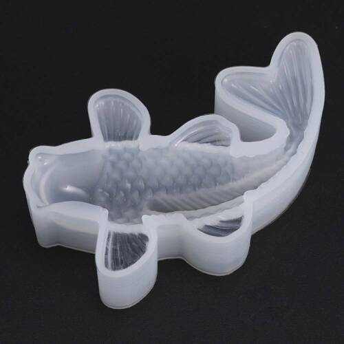 3D Koi Fish Pendant Silicone Molds  Resin Casting Craft Epoxy Mould DIY Decor .d 