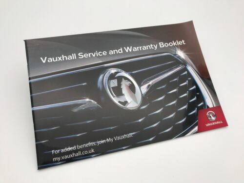 Origine Vauxhall Adam service book 2017 nouveau style-Neuf-Pas de timbres