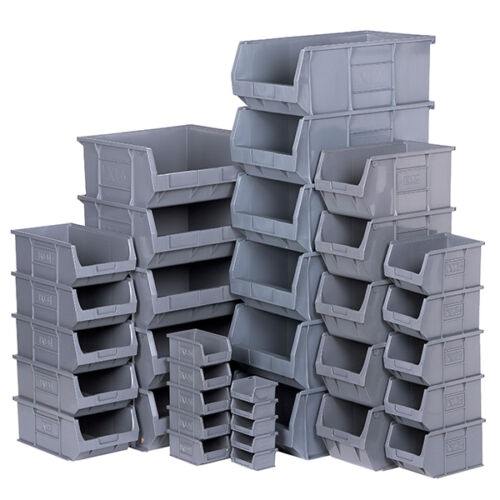 Recycled Plastic 10 Pack XL4 Grey Picking Bin Size 4