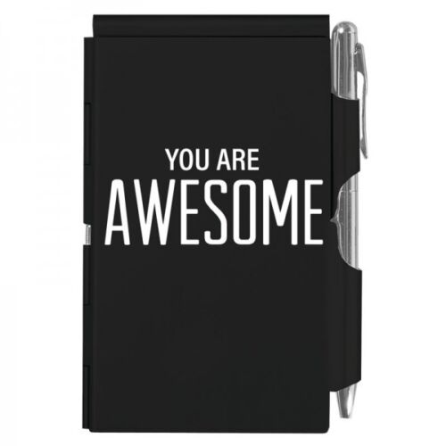 #1791  Flip Note Note Pad YOU ARE AWESOME Purse Sized w// Pen Refillable Notepad