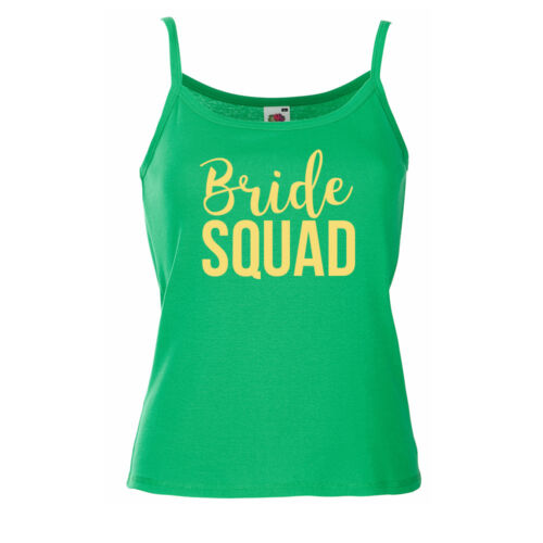 Ladies Bride Squad Hen Night Out Vest Wedding Bachelorette Party Group Top