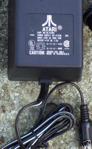 XL//XE Power Supply AC Adapter Plug 1.5A New Atari Ver#3