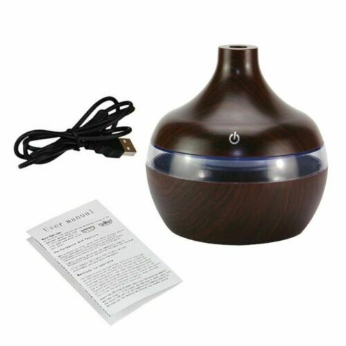 300ml 7 Colors LED Ultrasonic Aroma Humidifier Air Aromatherapy Oil Diffuser US 