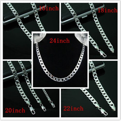 Low price Wholesale Men/'s Heavy  Silver Thick Boy Chain Necklace+925Box
