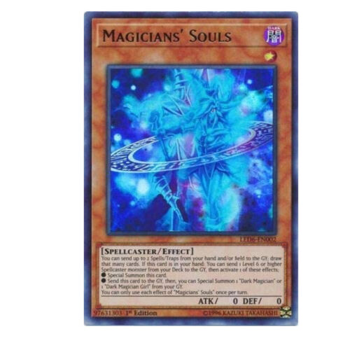 LED6-EN002 Yu-Gi-Oh! Ultra Rare Unlimited Ed Magicians/' Souls NM//M