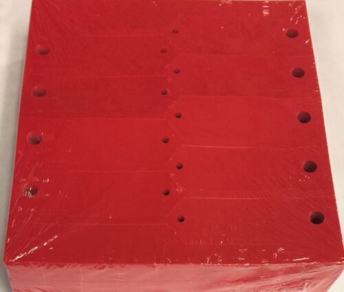 A55 Red Blank Vinyl Key Tags 1000 Qty.