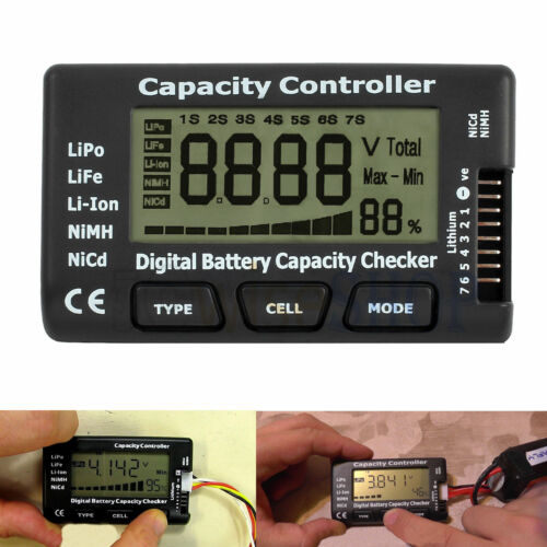 Digital Battery Capacity Checker Intelligentes Batteriemessgerät für LiPo NiMH 