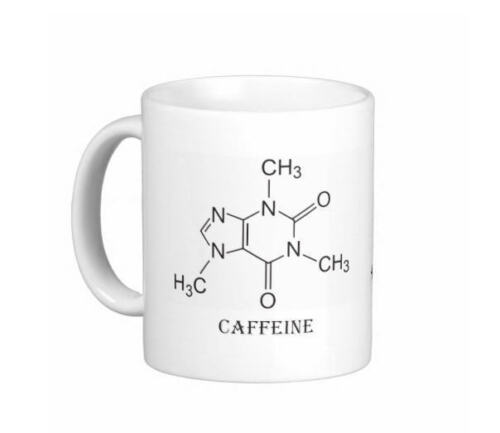 Caffeine Molecule Coffee Mug Tea Cup 