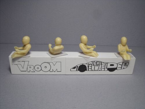 4  FIGURINES  1/43  SET 37A  F1  DRIVERS  PILOTES  F1  ASSIS  VROOM  FOR  SPARK 