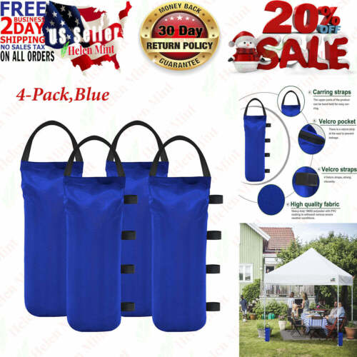 112 LBS Extra Large Pop up Gazebo Weight Sand Bags for Pop up Canopy,4-Pack,Blue 