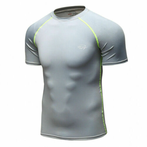 Men's Compression Tops Athletic Running Training Gym T-shirts Long/Short Wicking 
