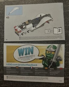 LEGO 70911 INSTRUCTION MANUALS ONLY THE BATMAN MOVIE PEGGUINE ARCTIC ROLLER CAR