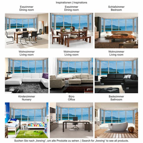 2293 Fototapete Meer Insel Fenster Fliesen liwwing no