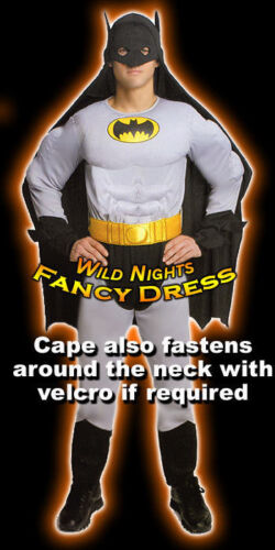 FANCY DRESS COSTUME ~ QUALITY MUSCLE CHEST BATMAN SMALL