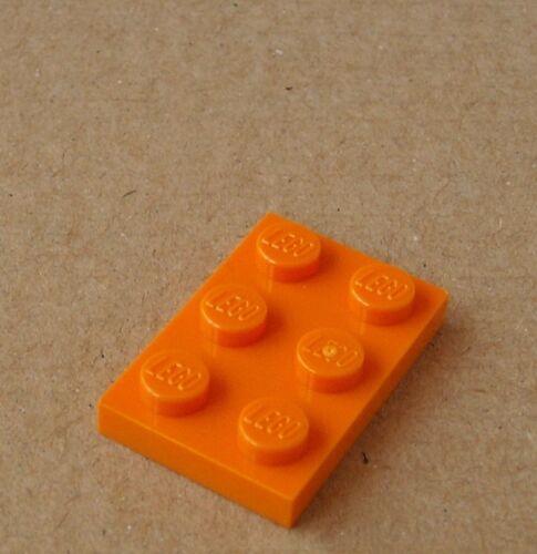 Lego 50x Plate 2x3 Orange 3021 Plate Plates Panel City Basics New