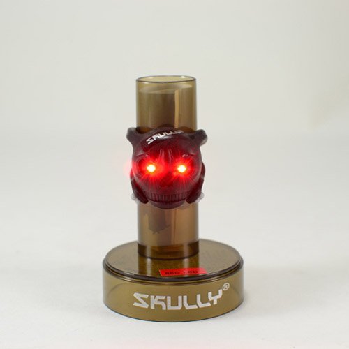 SKULLY Skull LED Front//Rear Detachable Light 2 x Red LED/'s Purple