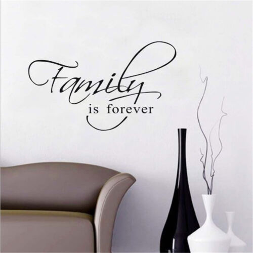 Family Is Forever Saying Art Wall Stickers For Living Room Bedroom Decor N SL