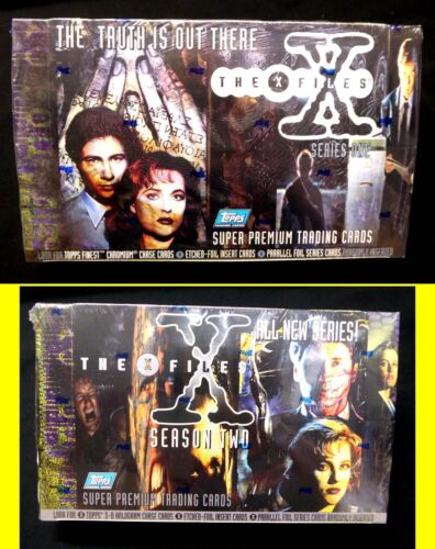 X-Files Series 1 & Season 2 Set of 2 Trading Card Boxes New 1995/1996 Topps 