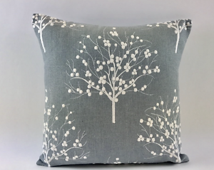 Clarke et Clarke Bowood Chambray broderie coussin couvre plusieurs tailles