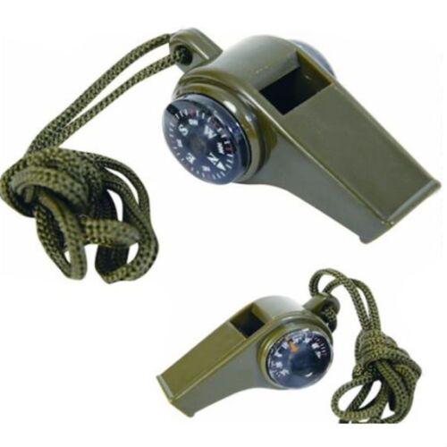 Camping Multi-Functional Whistle Compass 3 in1 Survival Camping Thermometer