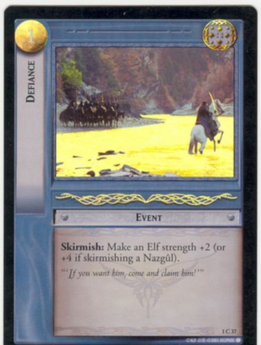 Lord Of The Rings CCG FotR Foil Card 1.C37 Defiance
