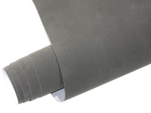 Samt Velourfolie selbstklebend Grau 10 Meter x 135cm VELVET Matt