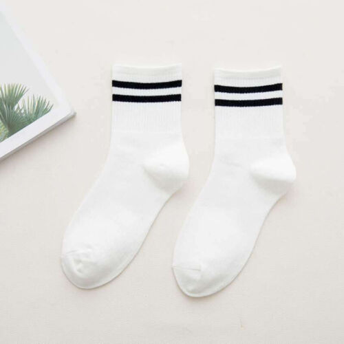 Fashion Women Ladies Casual College Cotton Ankle Socks Sports Stripe Warm Socks 