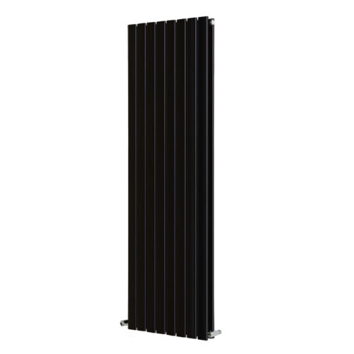 1800x544mm Vertical Flat Double Panel Designer Bathroom Black Tall Radiator