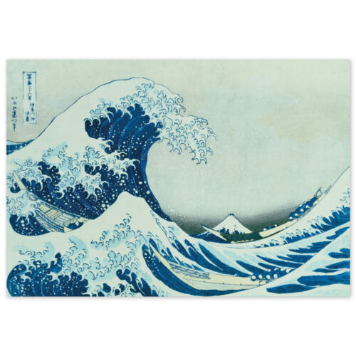Katsushika Mangas, The Great Wave of Kanagawa, under the wave in the Sea